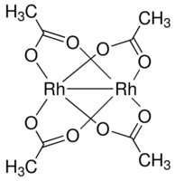 Rhodium (II) Acetate, dimer, Rh 46.6% - CAS:15956-28-2 - Rh2(OAc)4, Dirhodium tetraacetate, Tetrakis(aceto)dirhodium(II), Rhodium diacetate dimer